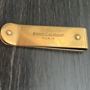 Saint Laurent money ID clip. Never used, no scratches.